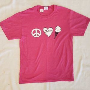 NWT Fenton's Ice Cream Pink Graphic T-Shirt Small